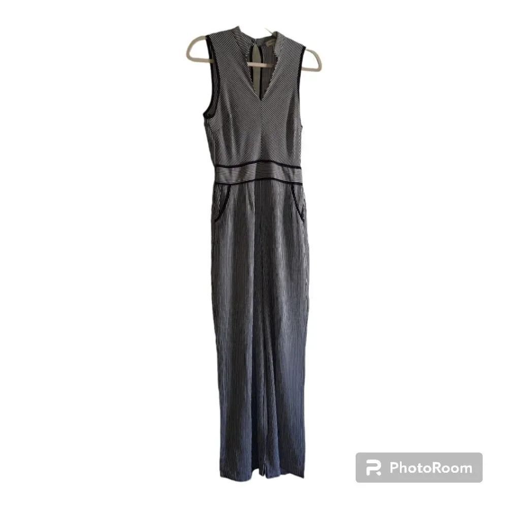 Monteau Striped Keyhole Sailor Jumpsuit